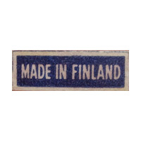 Finnish glass paper label