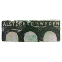 Swedish glass paper label