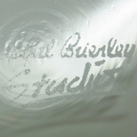 Royal Brierley acid etched marking from Studio range.