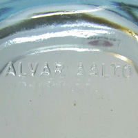 Alvar Aalto embossed mark for Iittala.