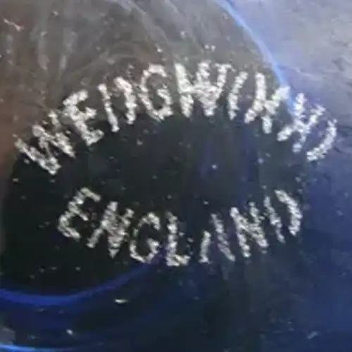 Wedgwood sand etched marking.