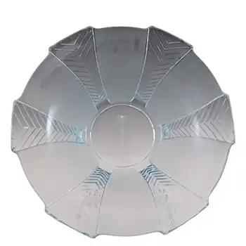 Walther & Söhne Art Deco Blue Glass 'Athene' Large Bowl (image for) Walther & Söhne Art Deco Blue Glass 'Athene' Large Bowl