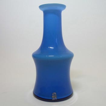(image for) Alsterfors #AV281/20 Swedish Blue Cased Glass Vase - Labelled