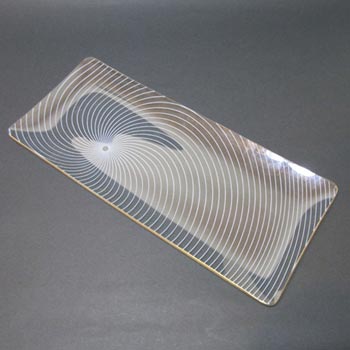 (image for) Chance Brothers White Glass 'Swirl' Plate/Dish c. 1955
