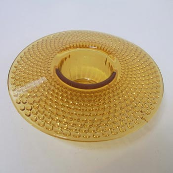 (image for) Jobling #2595 1930's Amber Art Deco Glass Posy Bowl