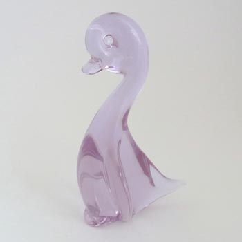 (image for) Czech/Swedish? Neodymium/Alexandrite Lilac Glass Swan