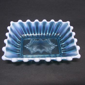 (image for) Davidson 1900's Blue Pearline Glass 'Brideshead' Bowl