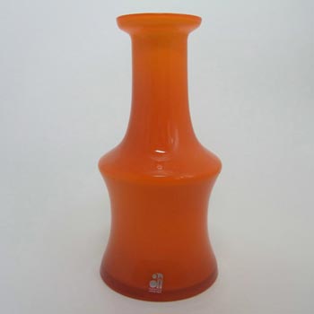 (image for) Alsterfors #AV281/20 Orange Cased Glass Vase - Labelled