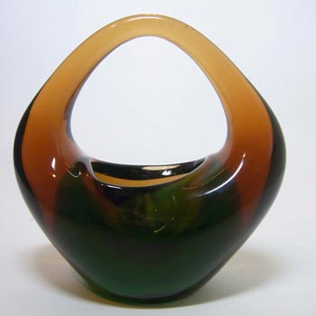 (image for) Skrdlovice #6240 Czech Glass Sculpture Bowl by Jan Beránek