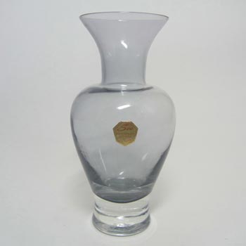 (image for) Sea Glasbruk 1970s Swedish Smoky Glass Vase - Labelled