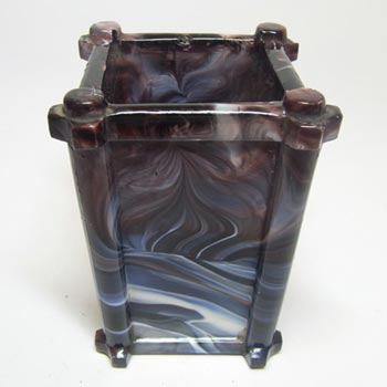 (image for) Sowerby #1223 Victorian Purple Malachite/Slag Glass Vase