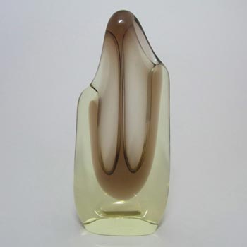 (image for) Zelezny Brod Sklo (ZBS) Czech Amber Glass Vase