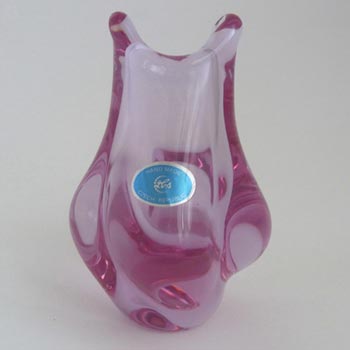 Zelezny Brod Sklo Neodymium / Alexandrite Czech Glass Vase