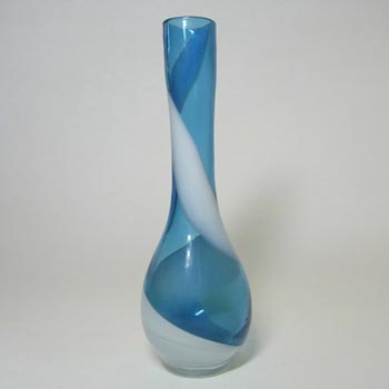 (image for) Japanese Blue & White Vintage Glass Bud Vase