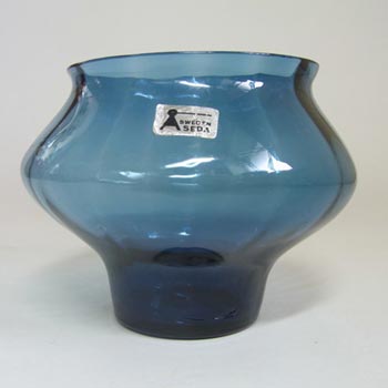 (image for) Aseda Swedish Blue Glass Vase by Bo Borgstrom #B15/17