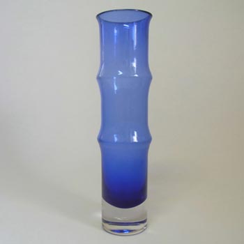 (image for) Aseda Swedish Blue Glass Vase by Bo Borgstrom #B5/81