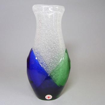 (image for) Beránek #7609 Czech Blue & Green Glass Vase by Frantisek Spinar