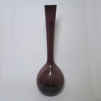 (image for) Large Scandinavian/Swedish 1950's/60's Purple Glass Bottle Vase