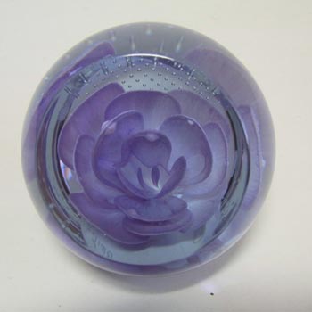 (image for) Caithness Glass "Lavendar" Paperweight - Signed + Boxed