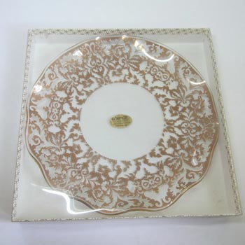 (image for) Chance Bros Glass Regency Gold Plate/Dish 1972 - Boxed