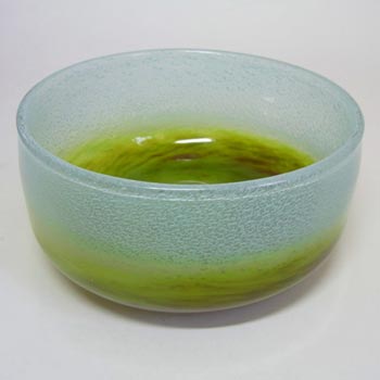 (image for) Ekenas Blue + Green Glass Bowl - Signed John-Orwar Lake