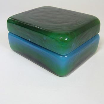 (image for) Ekenas Blue + Green Glass Trinket Dish John-Orwar Lake