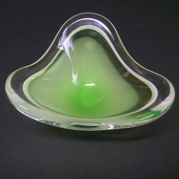(image for) Flygsfors Coquille Glass Bowl by Paul Kedelv Signed '63