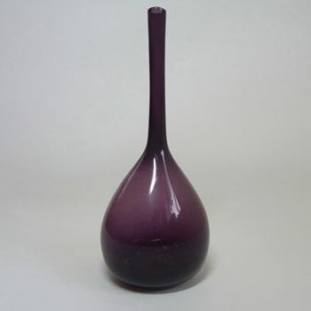 (image for) Scandinavian/Swedish 1950's/60's Purple Glass Bottle Vase