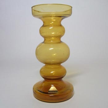 (image for) Ingrid/Ingridglas Amber Glass Vase/Candlestick - Label