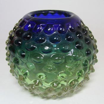 (image for) Prachen Czech Blue/Green Glass Vase, Frantisek Koudelka