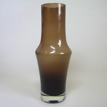 (image for) Riihimaki #1376 Riihimaen Lasi Oy Brown Glass Vase