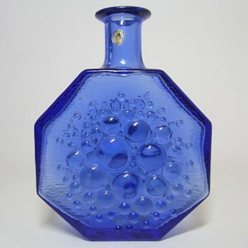 (image for) Riihimaki #1720 Riihimaen Blue Glass Nanny Still 'Polaris' Vase