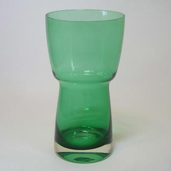 Riihimaki / Riihimaen Lasi Oy Finnish Green Glass Vase