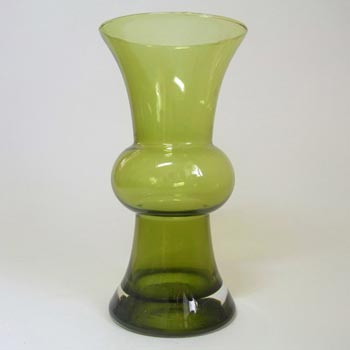 Riihimaki/Riihimaen Lasi Tamara Aladin Green Glass Vase
