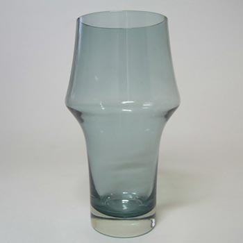 Riihimaki / Riihimaen Lasi Oy Finnish Blue Vintage Glass Vase