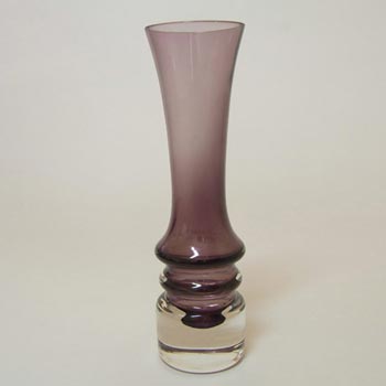 (image for) Sea Glasbruk 1970's Swedish Purple Cased Glass Vase