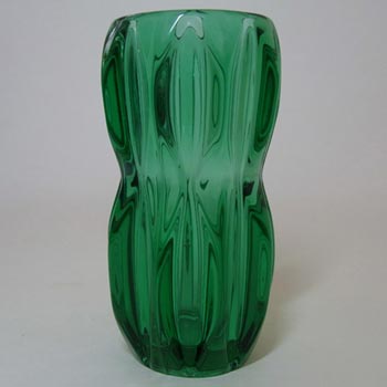 (image for) Rosice Sklo Union Green Glass Vase by Jan Schmid #1032