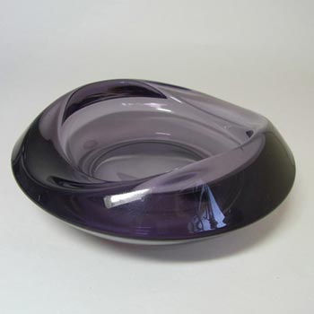 Sklo Union Rosice Purple Glass Bowl - Rudolf Jurnikl