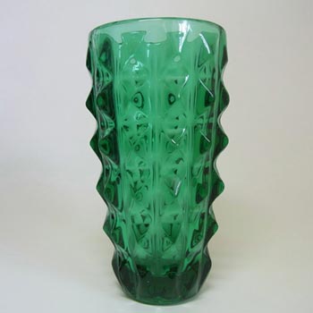 (image for) Rosice Sklo Union Green Glass Vase by Jiri Zejmon #1292