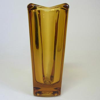 (image for) Rosice Sklo Union Amber Glass Vase Jiri Zejmon #472