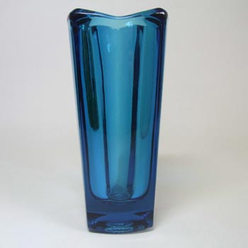 (image for) Rosice Sklo Union Blue Glass Vase Miroslav Kubinec #472