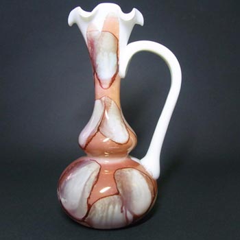 (image for) Stelvia Italian Peach/White Glass Vase/Jug
