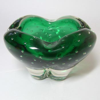 (image for) Whitefriars #9409 Meadow Green Cased Glass Molar Bowl