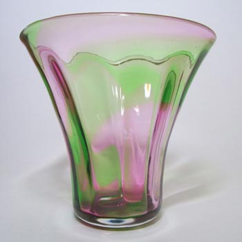 Stevens + Williams/Royal Brierley Glass 'Rainbow' Vase