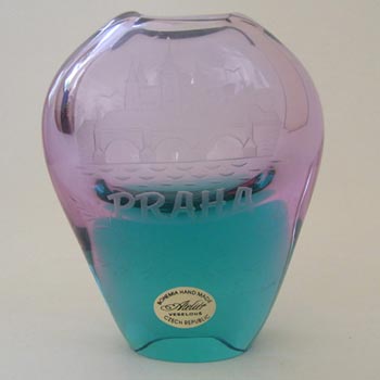 (image for) Atelier Veselous Czech Lilac + Turquoise Glass Vase