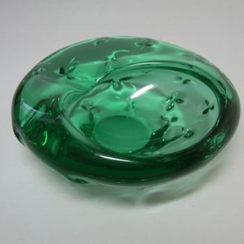 (image for) Zelezny Brod Sklo ZBS Czech Green Glass Bowl