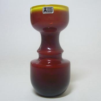 (image for) Aseda Swedish Amber Glass Vase by Bo Borgstrom #B15/58