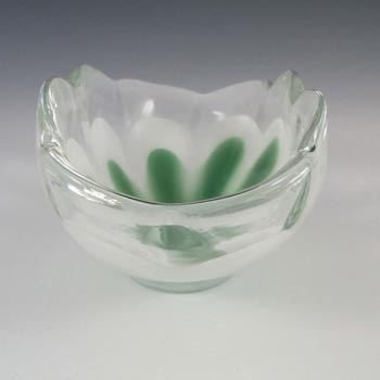 (image for) Flygsfors Coquille Glass Bowl by Paul Kedelv - Signed