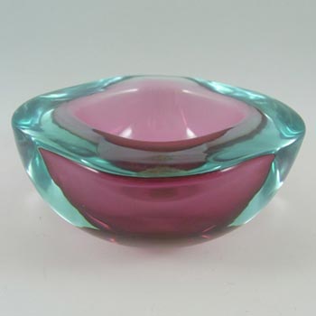 (image for) Archimede Seguso Murano Cased Glass Geode Bowl - Labelled