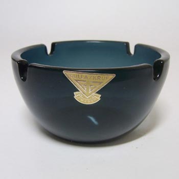 (image for) Gullaskruf Smoky Blue Swedish Glass Bowl - Labelled
